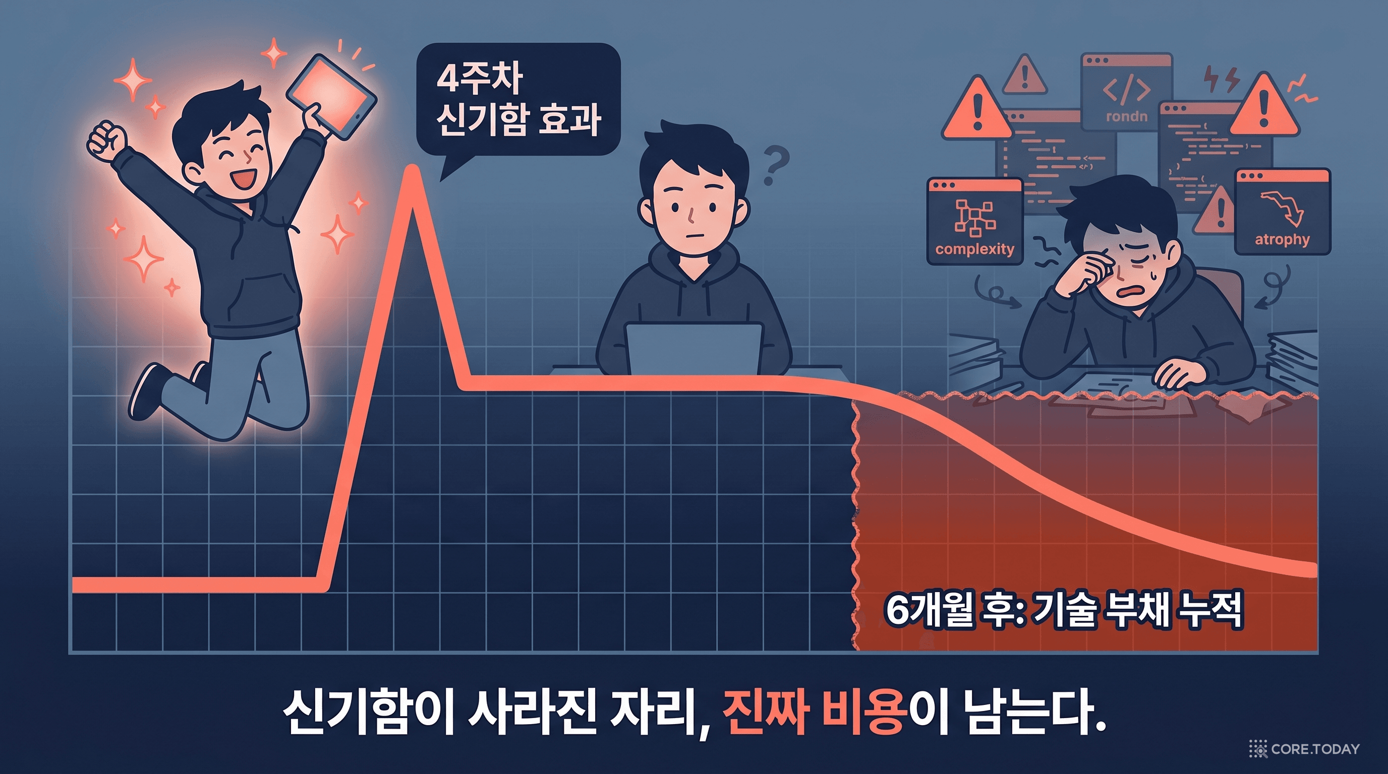 4주 효과의 환상 — 진짜 비용은 6개월 뒤에 청구된다