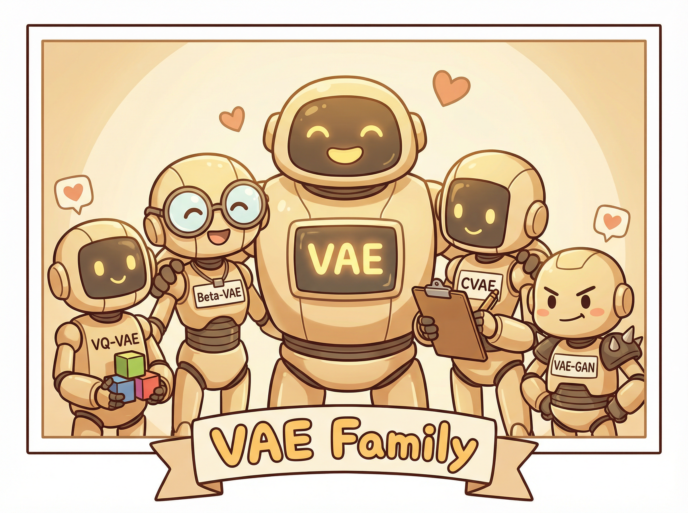 VAE 패밀리 — 원조 VAE에서 파생된 다양한 변형들