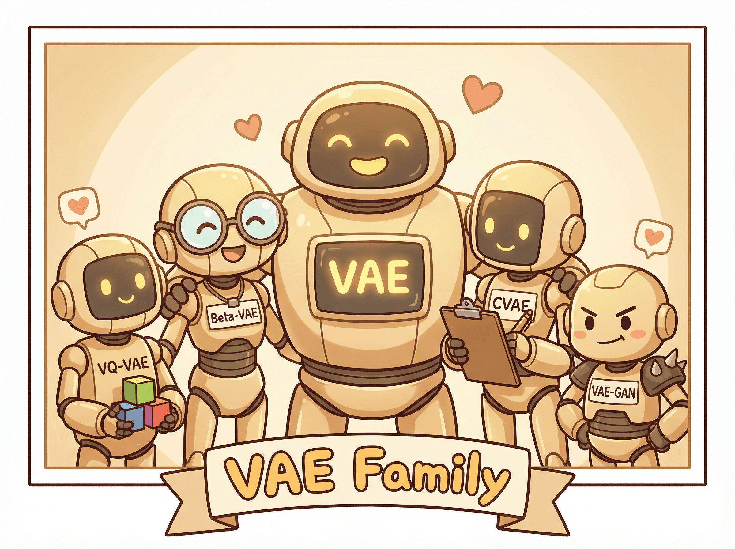 VAE 패밀리 — 원조 VAE에서 파생된 다양한 변형들