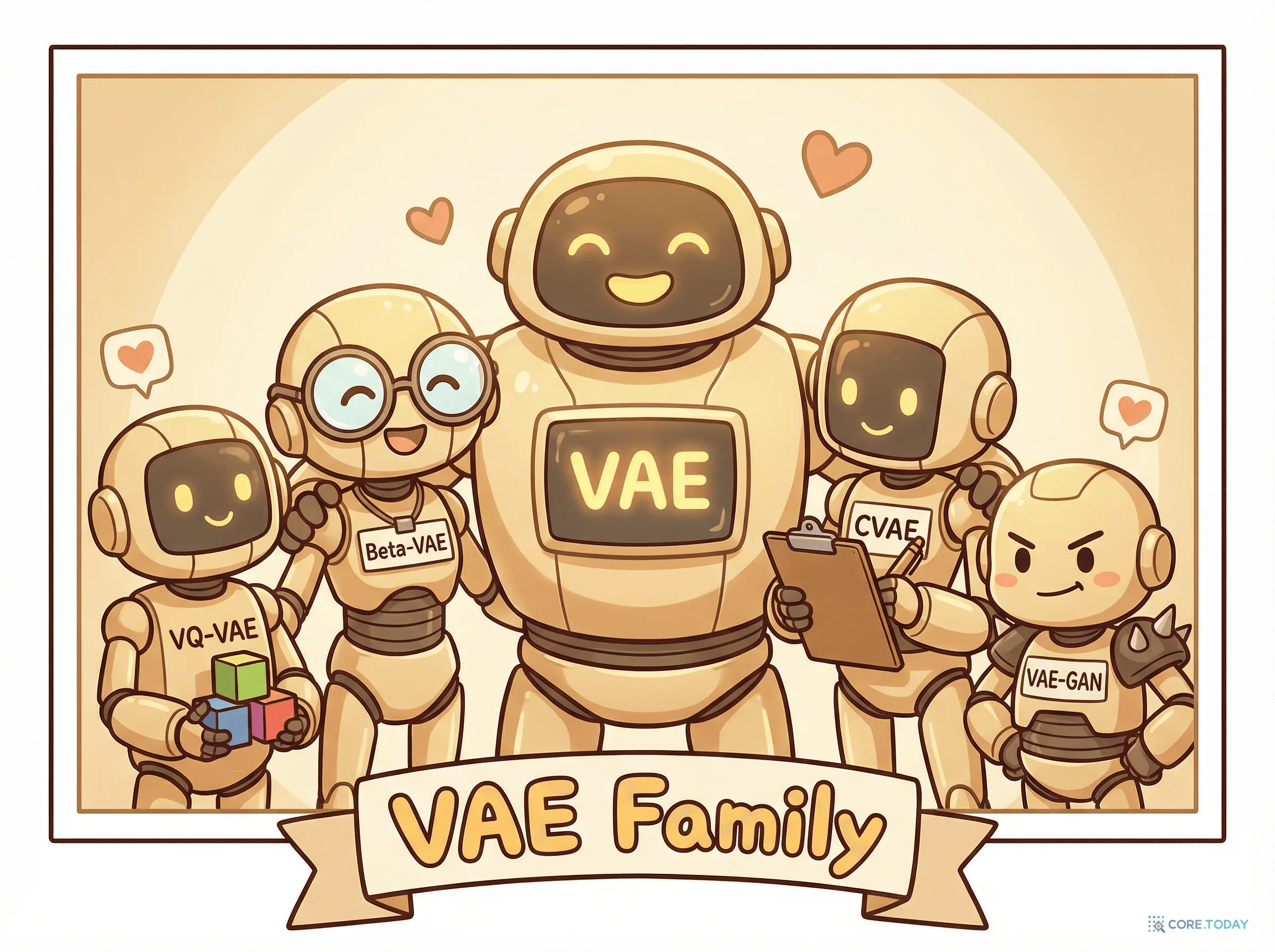VAE 패밀리 — 원조 VAE에서 파생된 다양한 변형들