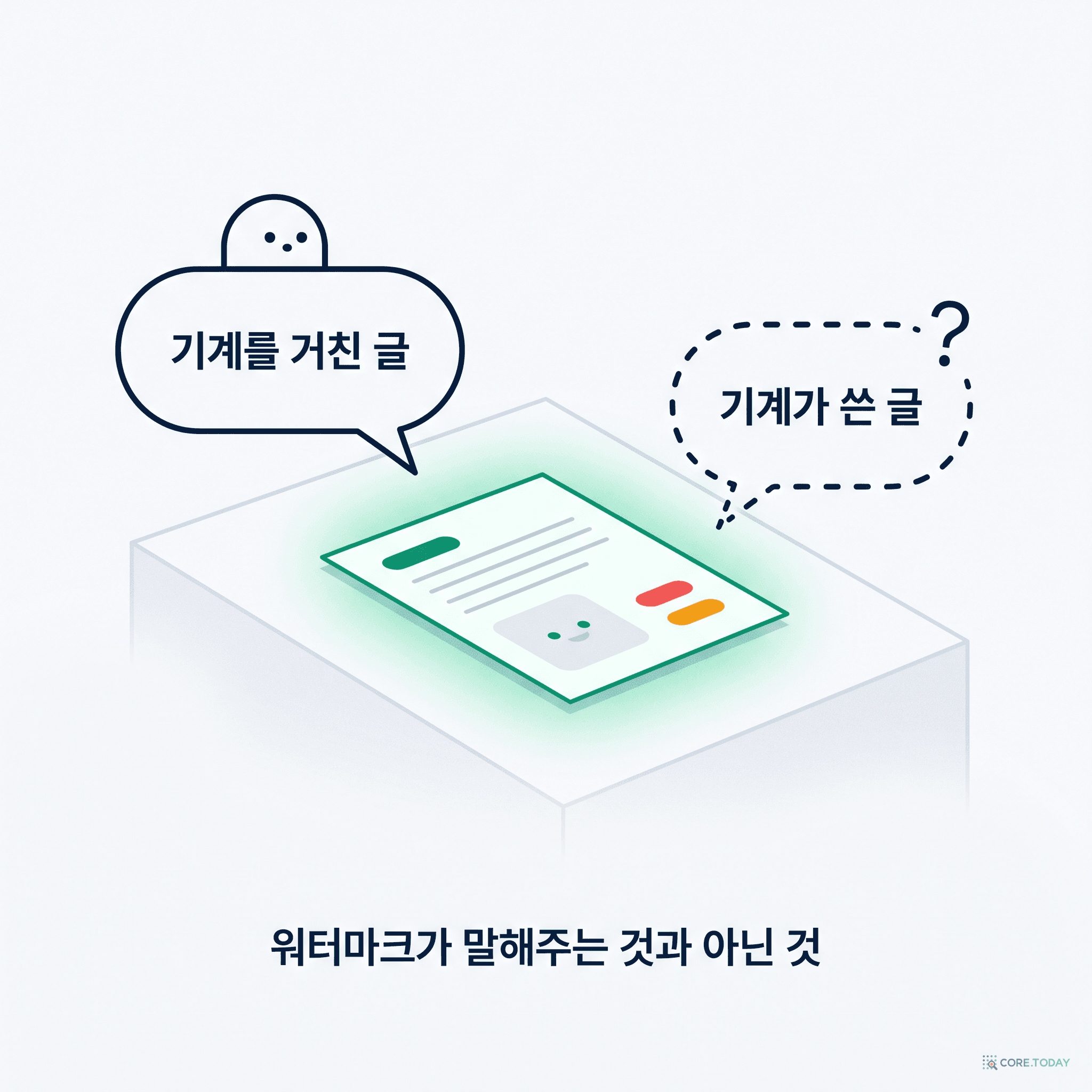 기계를 거친 글과 기계가 쓴 글