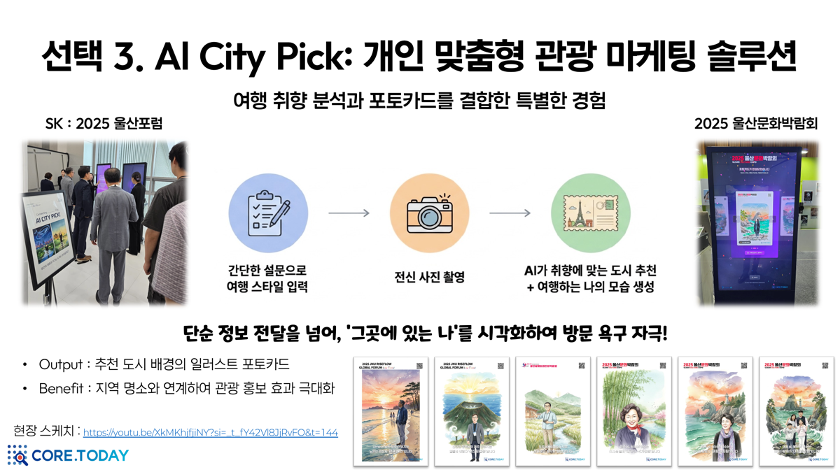 AI City Pick 개인 맞춤형 관광 마케팅 솔루션